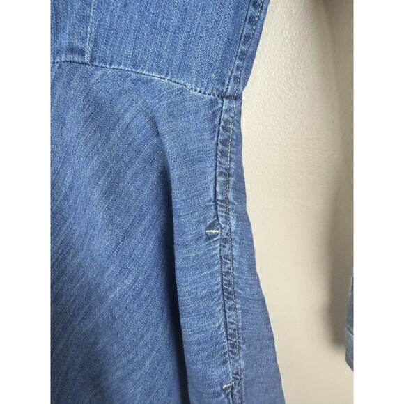 Polo Ralph Lauren Denim Shirt Dress Girls Size 10 Button Up Blue Fit Flare - Picture 5 of 13